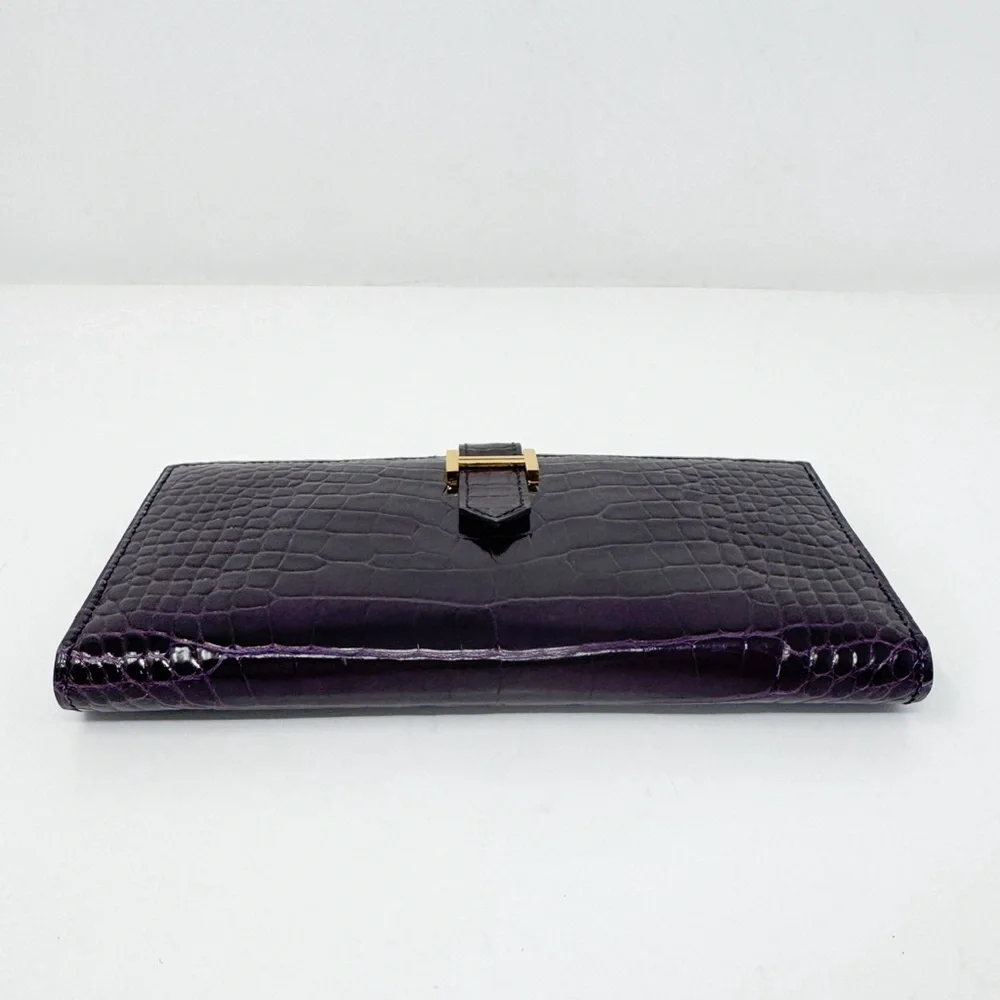 Hermes Croc Bearn Wallet - Picture 5 of 14